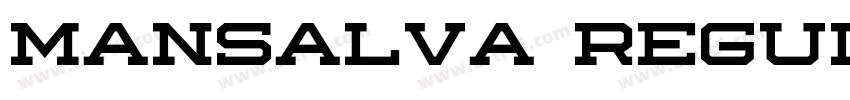 Mansalva Regular字体转换